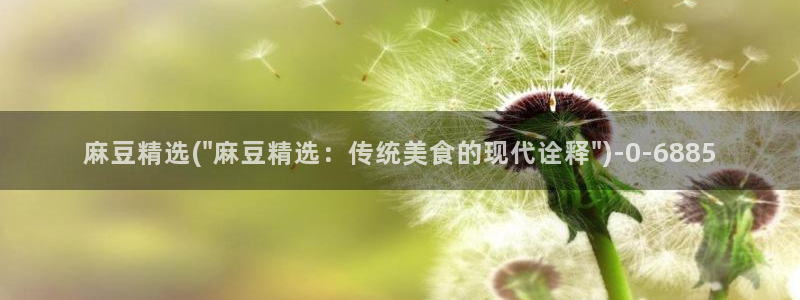 国产麻豆专区：麻豆精选(\